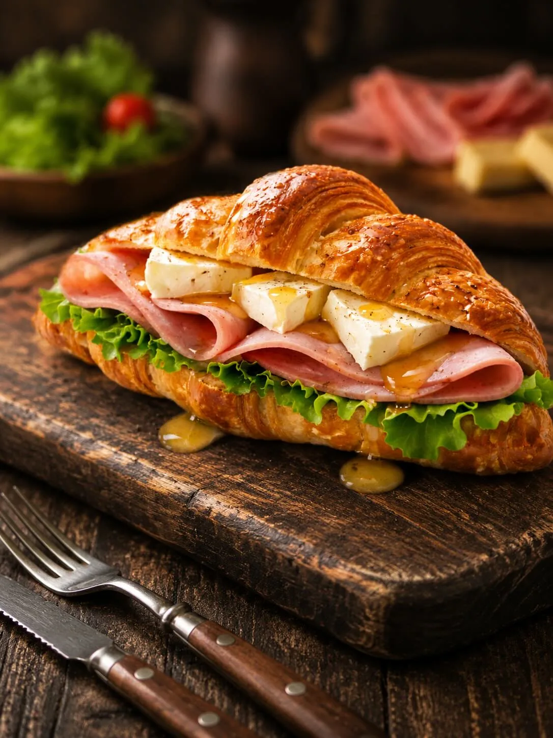 Croissant sandwich