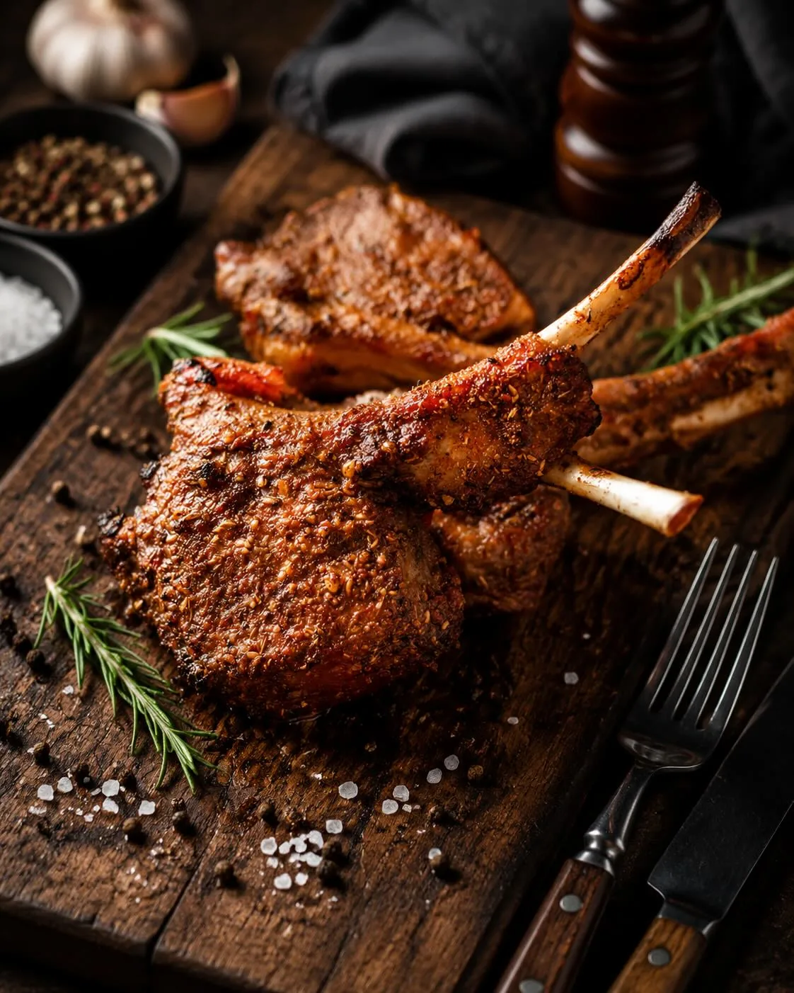 Grilled lamb chops