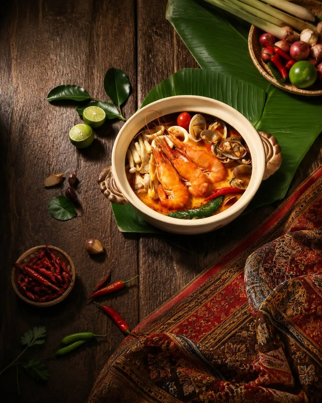 Thai seafood soup